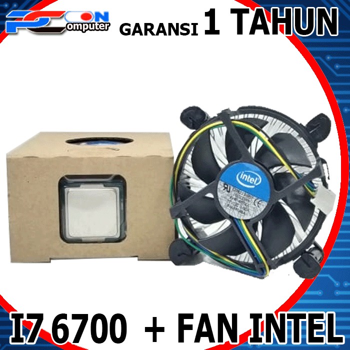 Prosesor Intel Core i7-6700 3,90 GHz Soket LGA 1150+fan