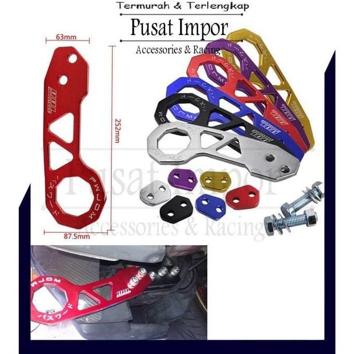 TOWING PWJDM BELAKANG TOWING HOOK REAR UNIVERSAL TOWING BELAKANG MERAH