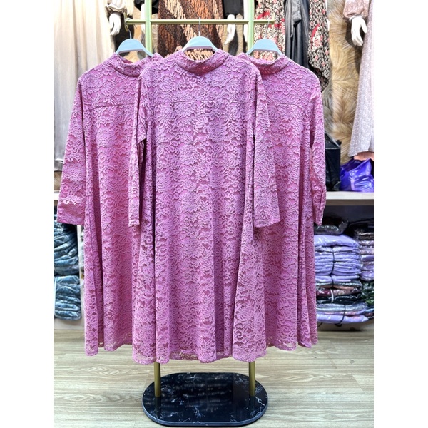 TUNIK CANTIK BRUKAT TILE GIES BUTIK