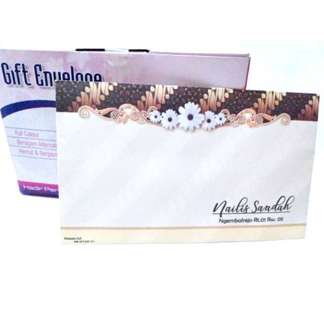 

Amplop Kondangan/Sumbangan Motif Falah AB-08