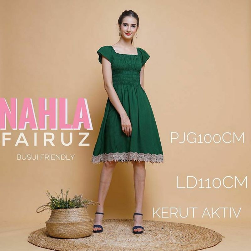 DASTER ARAB DLUSIA TUNIK HANIYAH|| RAYON SUPER GRADE A || RESLETING-Ds Nahla Hijau