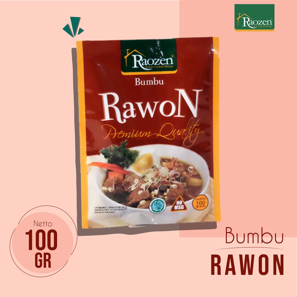 

Raozen Bumbu Masakan Rawon Sachet 100gr