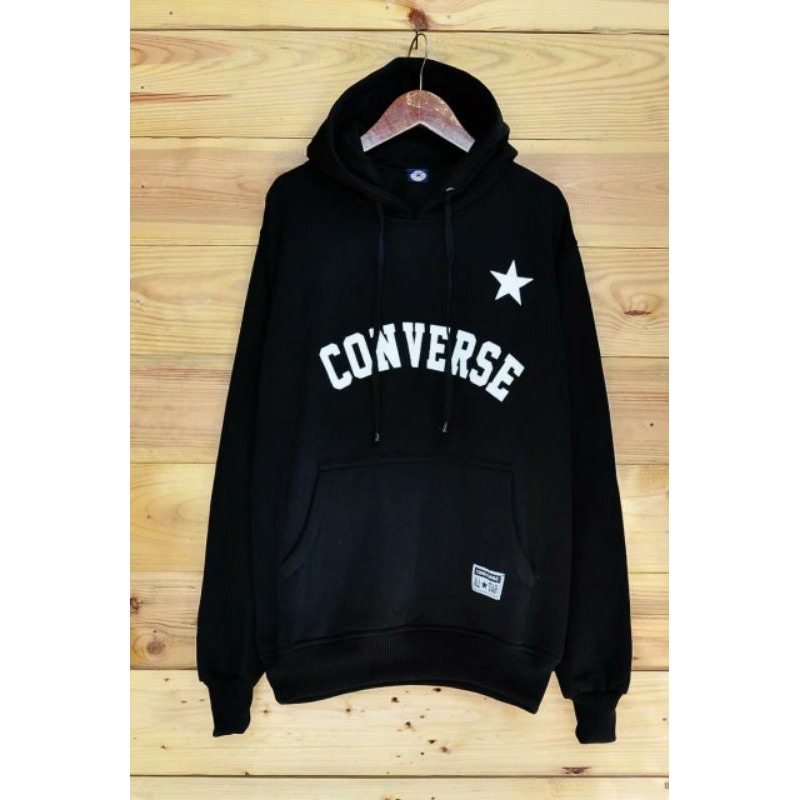 Sweater Hoodie Aesthetic CONVERSE original cotton/jaket bertudung pria dan wanita