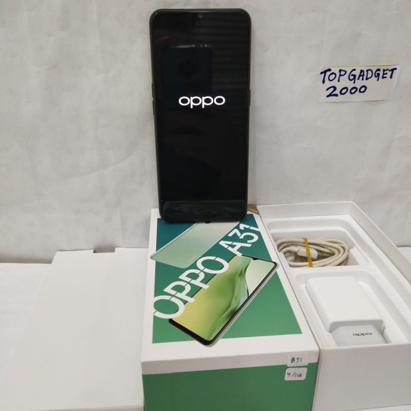 OPPO A31 Ram 4/128GB Second Lengkap Fullset Resmi Oppo