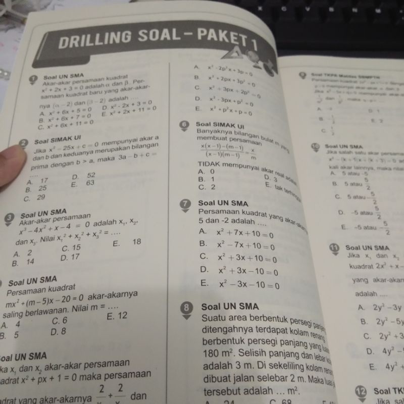 Buku Rangkuman SMA/MA : Seribu Pena Hots Bank (Matematika, Fisika, Kimia, Biologi)-4