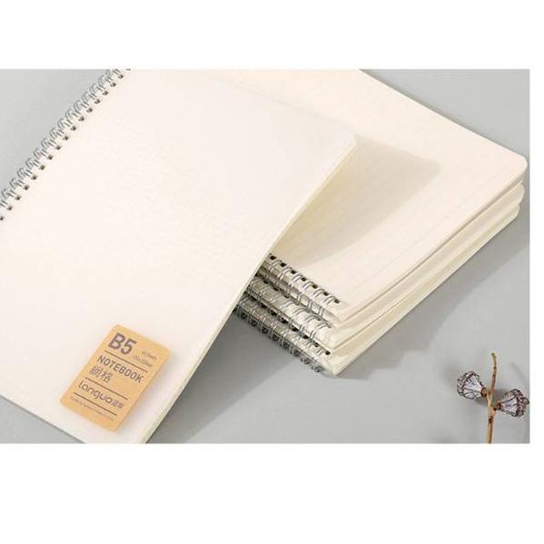 

YUZG Notebook Clear Cover Spiral A5 B5 GRID DOTTED BLANK / Kotak TITIK polos ⁂ 72