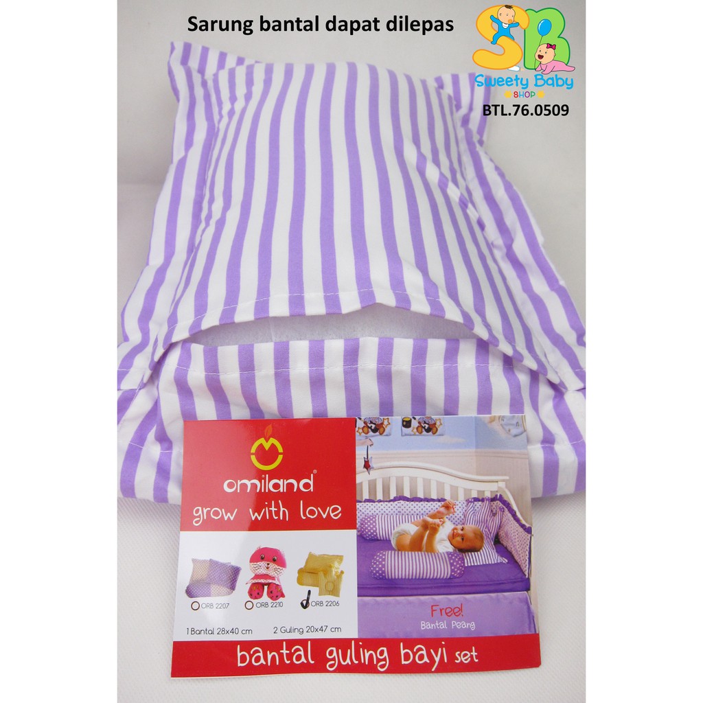 Bantal guling bayi set / bantal peyang / guling bayi / bantal bayi omiland