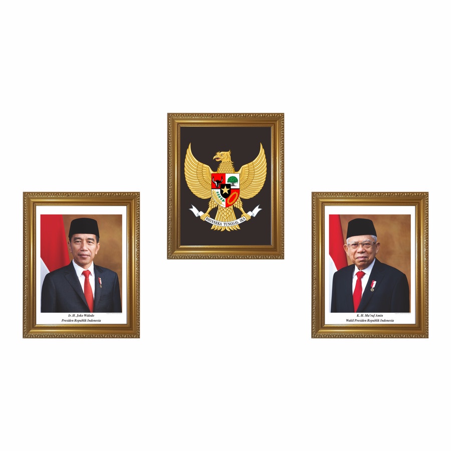 Foto Presiden, Wakil Presiden dan Lambang Garuda Ukuran - Garuda