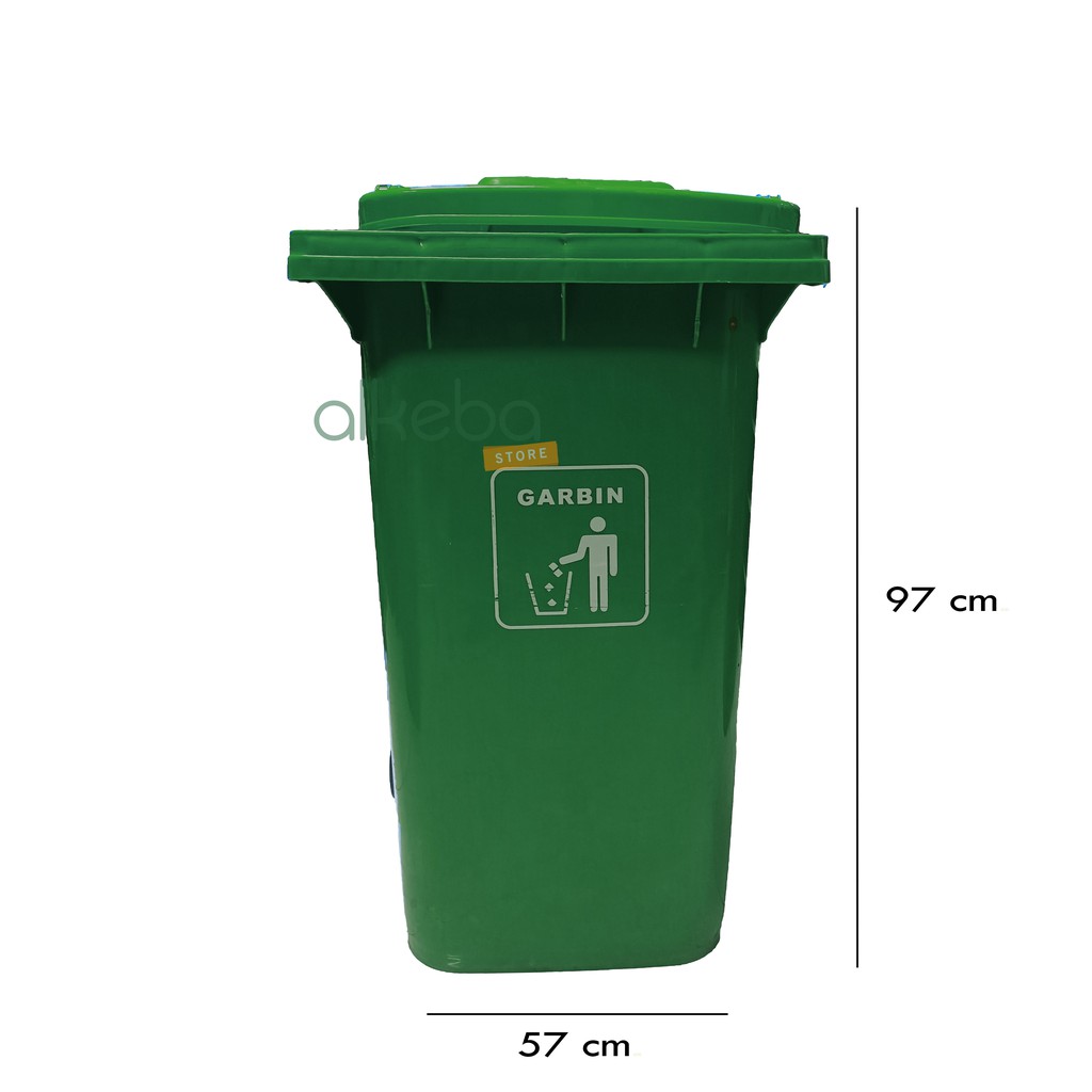 Tempat Sampah 240 ltr / Dust Bin 240 L hijau