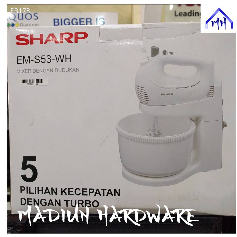 Mixer Sharp EM-S53-WH New Stand Mixer