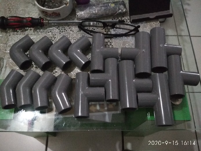 Pvc 45 Derajat Elbow /knee 1/2 Inch - Aw 45 - Merk Lesso