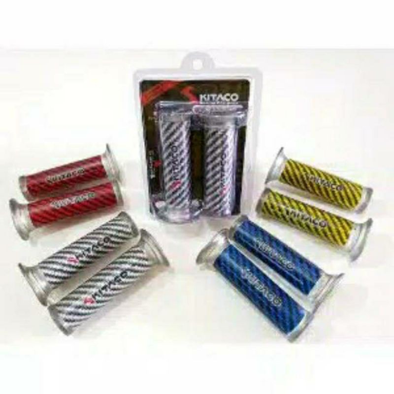 Handle Stang Motor Handgrip / HandFat Karet transparan Karbon merk