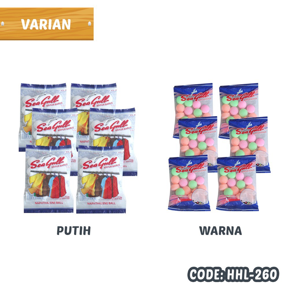 Pengharum Ruangan Kapur Barus Seagull 25gr per 6 pcs