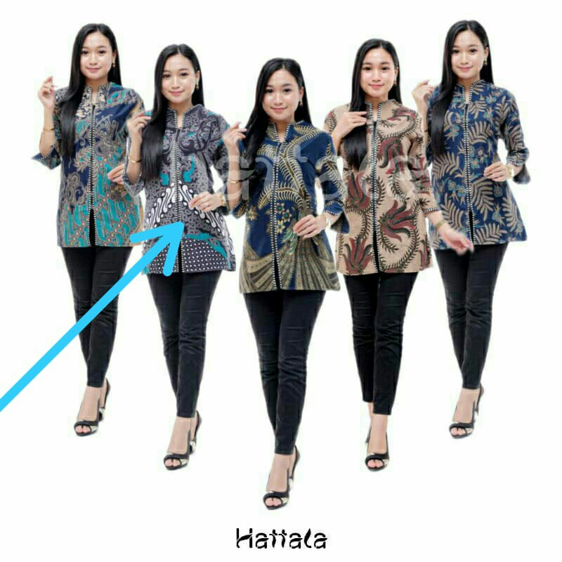 Atasan Batik Wanita Kerja Dolby Dolbi Dobby Doby Modern Dan Terbaru 2020