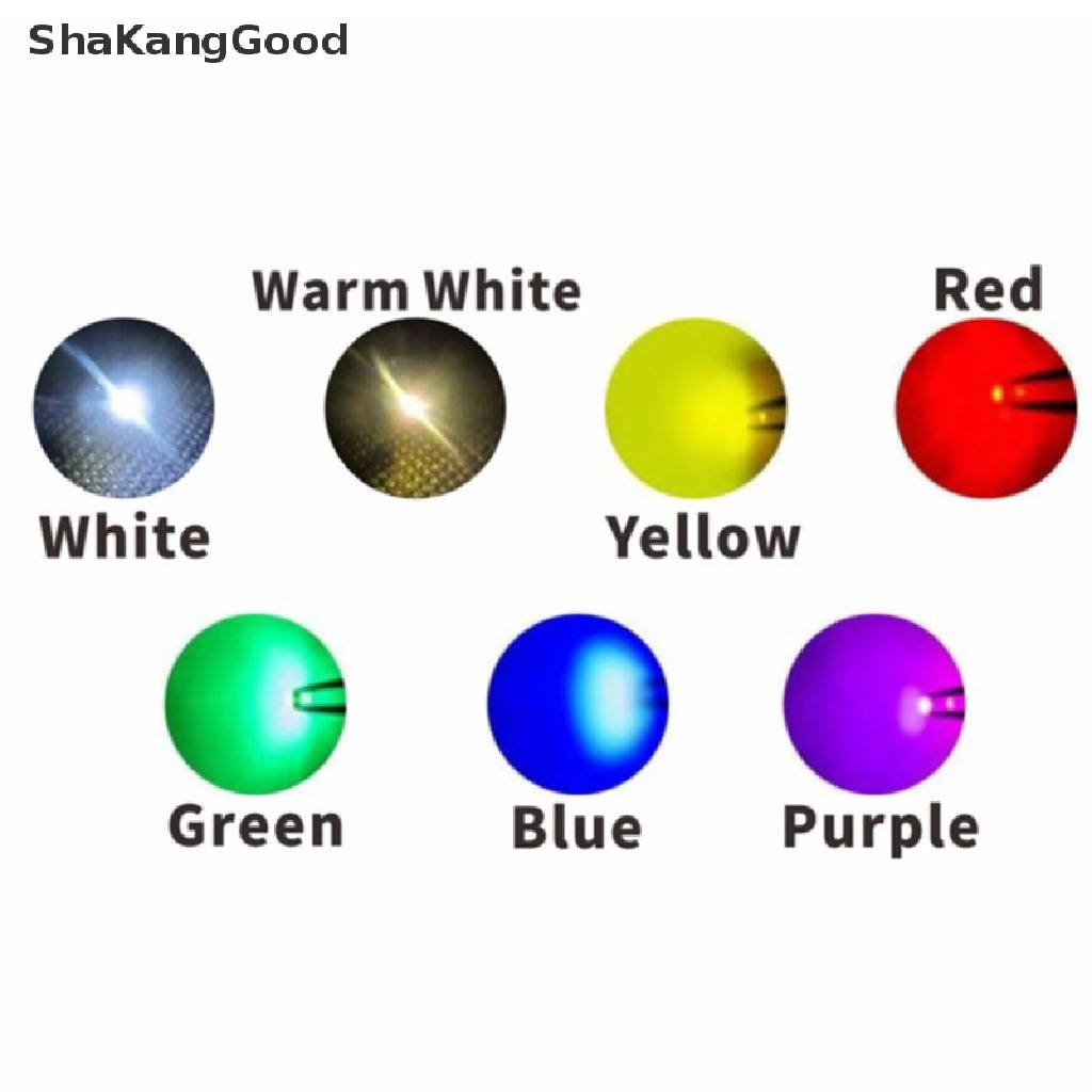 20pcs Lampu Dioda Led Pre-Soldered Micro Smd 0402 # 0603 # 0805 # 1206