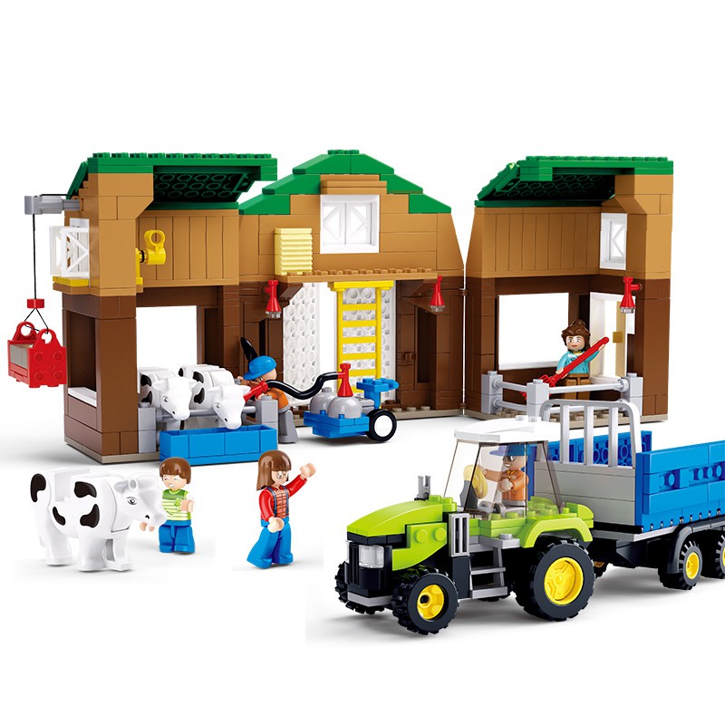 Brick Lego Sluban Farm Cow B0561