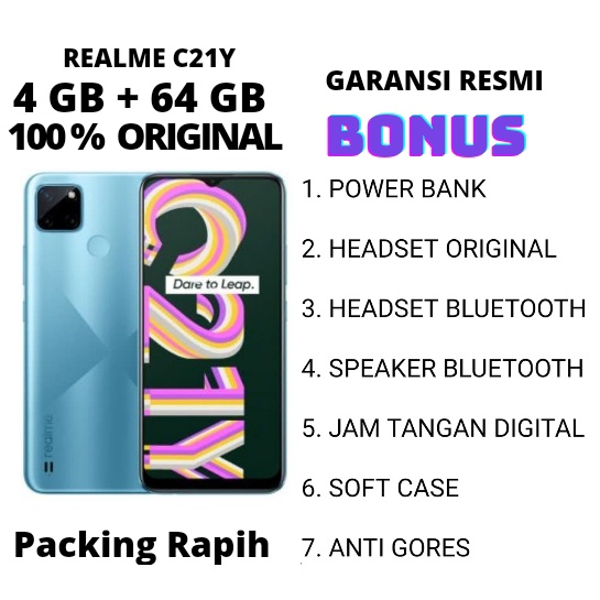 REALME C21Y RAM 3/32 RESMI