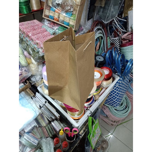

paper bag buat toples polos new terlaris dan termurah isi 12 pcs