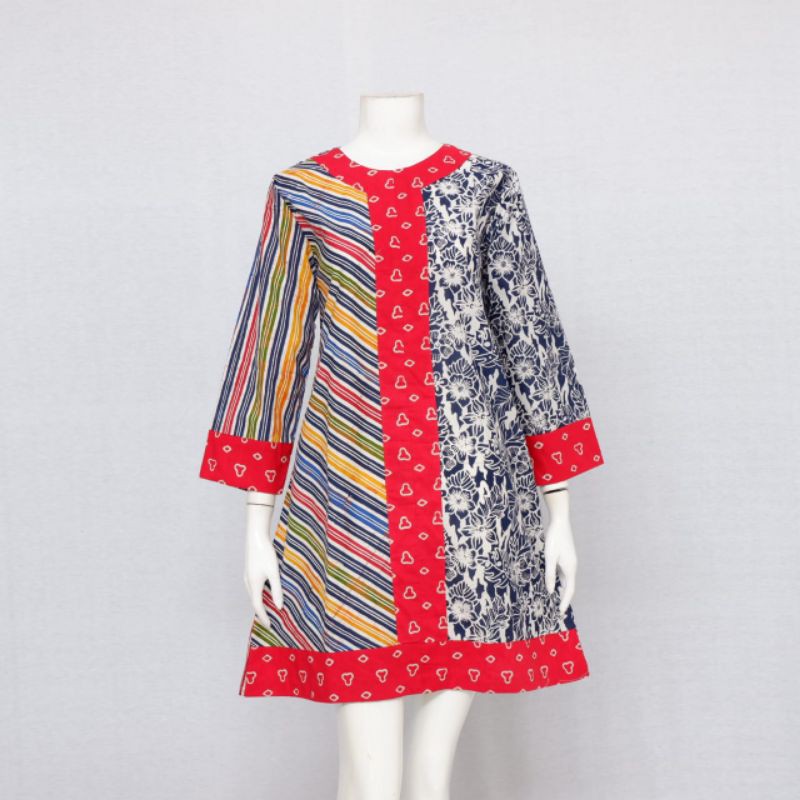 Tunik batik kerja modern