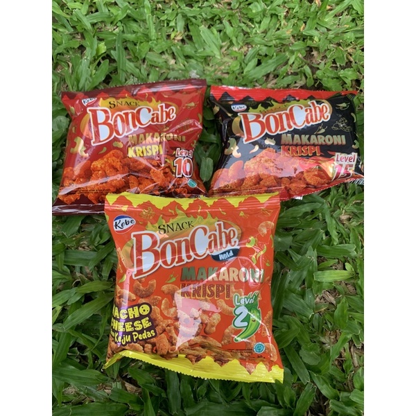 Snack Boncabe makaroni krispi kemasan 30gr