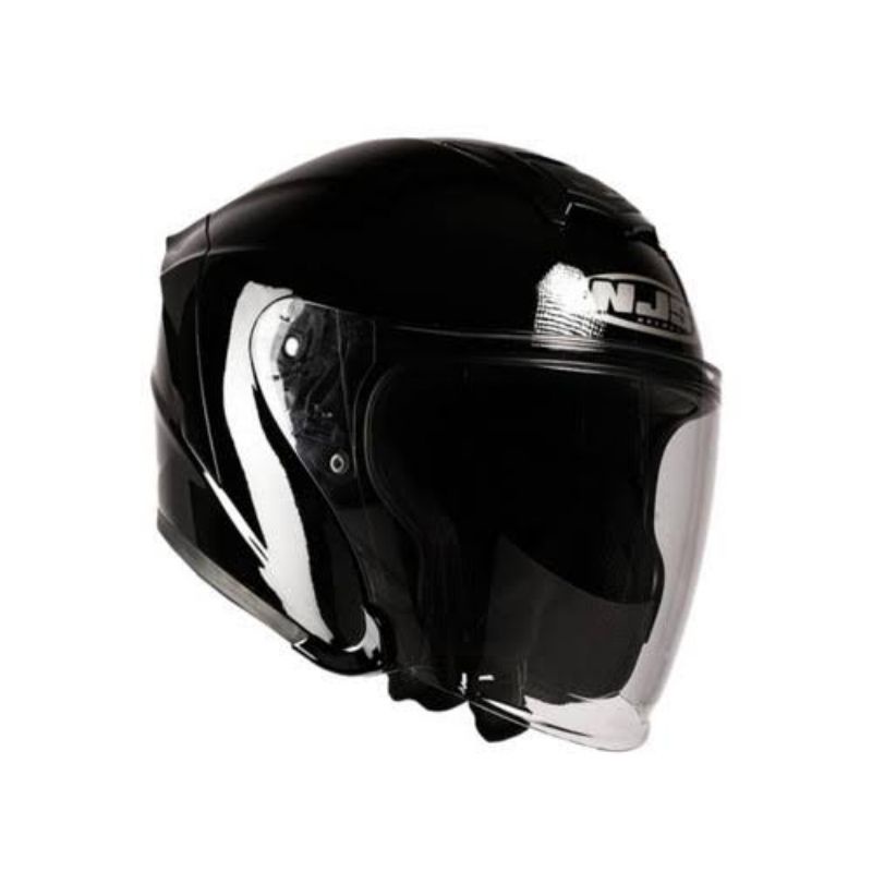 NJS Kairoz | Helm Half Face Original-Black Glossy