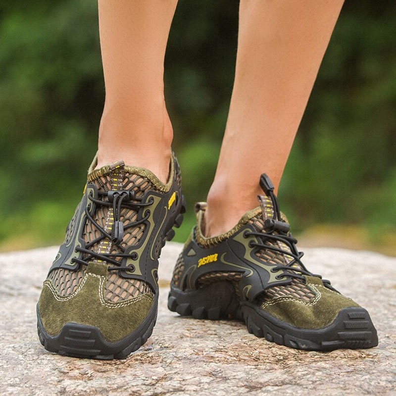 SEPATU OUTDOOR HIKING PRIA SIMPLE PREMIUM - KJ-51