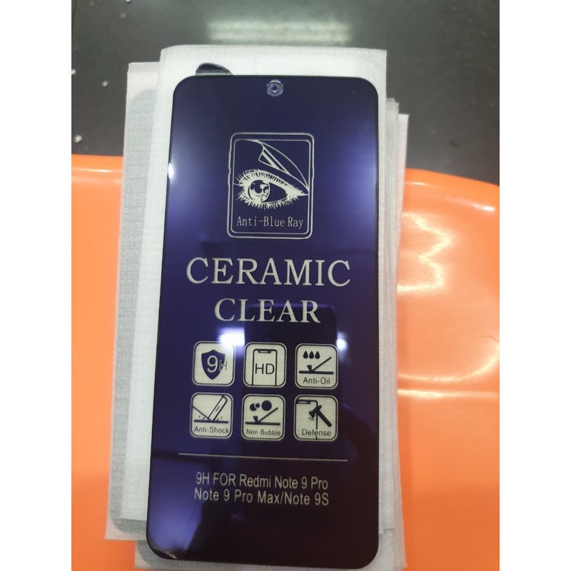 NEW TEMPERED GLASS CERAMIC CLEAR ANTI BLUE RADIASI / ANTI PECAH FULL LAYAR POCO F2 F2PRO F3 F3GT M2 M2PRO M3 M3PRO X2 X3 X3GT X3NFC X3PRO X4NFC - A/B