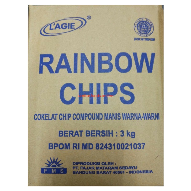 

L'Agie Rainbow Choco Chips 3kg