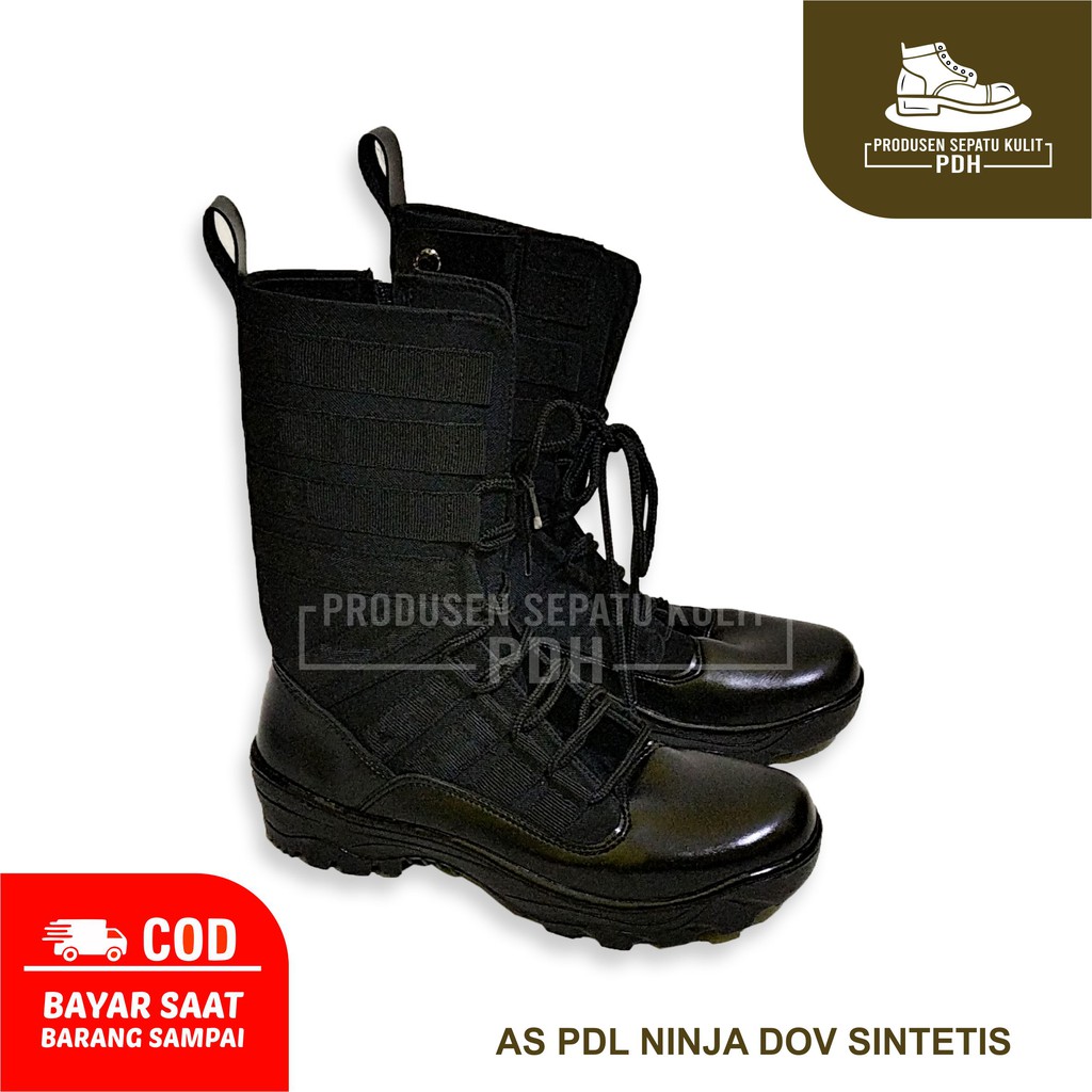 PROMO!!! SEPATU PDL DIPAKAI POLISI TNI POLRI POLDA PDH KUAT / SEPATU BOOTS PRIA SAFETY TRENDY PDL PU