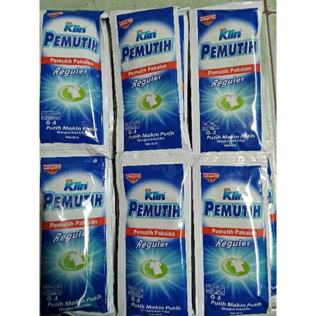 Proclin Pemutih / Soklin Pemutih Pakaian / Harga 6 sachet