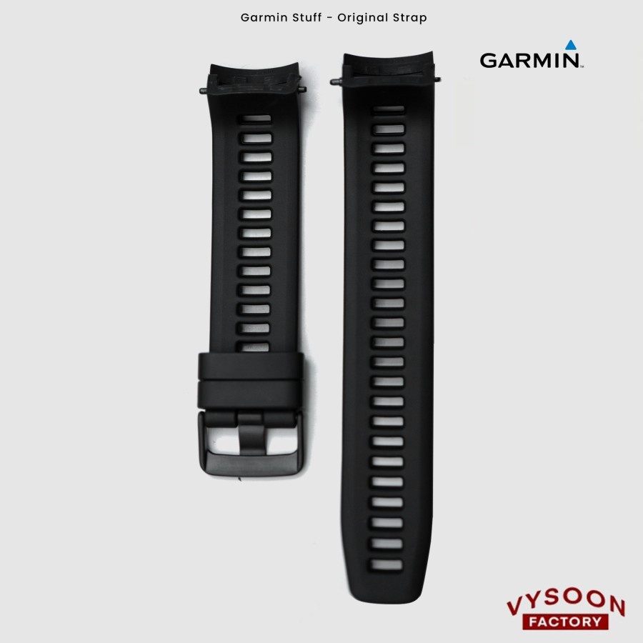 Strap &quot;Rubber&quot; Tali &quot;Karet&quot; Jam Smartwatch Garmin Instinct - Black