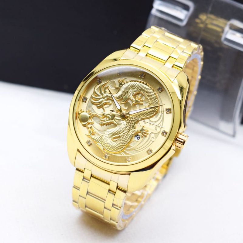 JAM TANGAN ROLEX NAGA TANGGAL AKTIF / JAM TANGAN PRIA RANTAI FULL STAINLESS STEEL JAM TANGAN ANALOG 