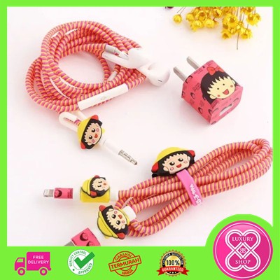 Pelindung Kabel Charger dan Headset Set / Paket Pelindung Kabel Spiral Set