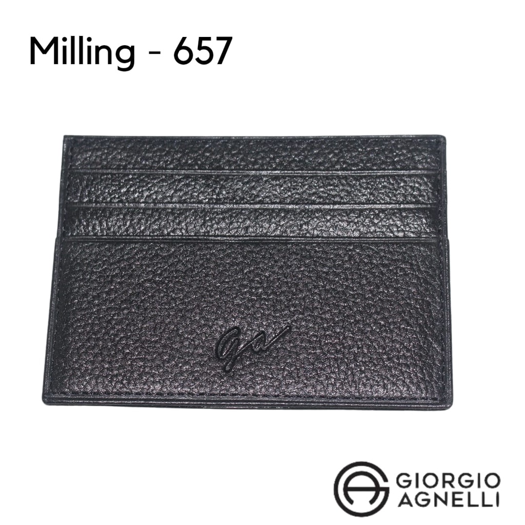 Giorgio Agnelli Card Holder  / Dompet Kartu Kulit Milling 657