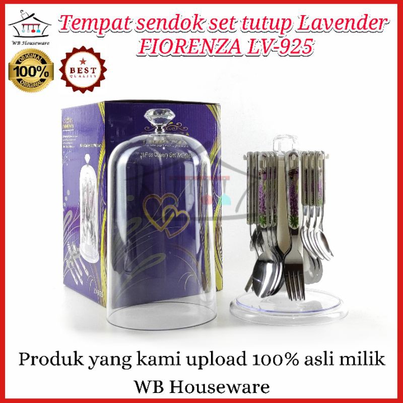sendok garpu set + turup motif cantik FIORENZA LV-925