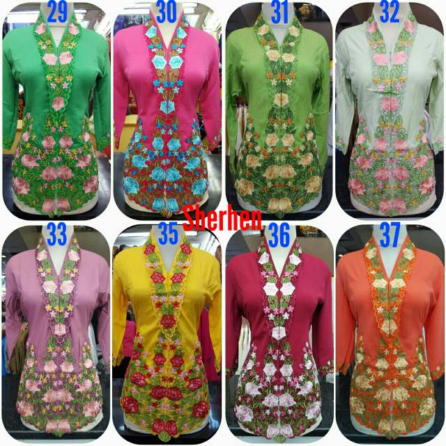 Kebaya Encim Modern Jumbo Xxxl Shopee Indonesia
