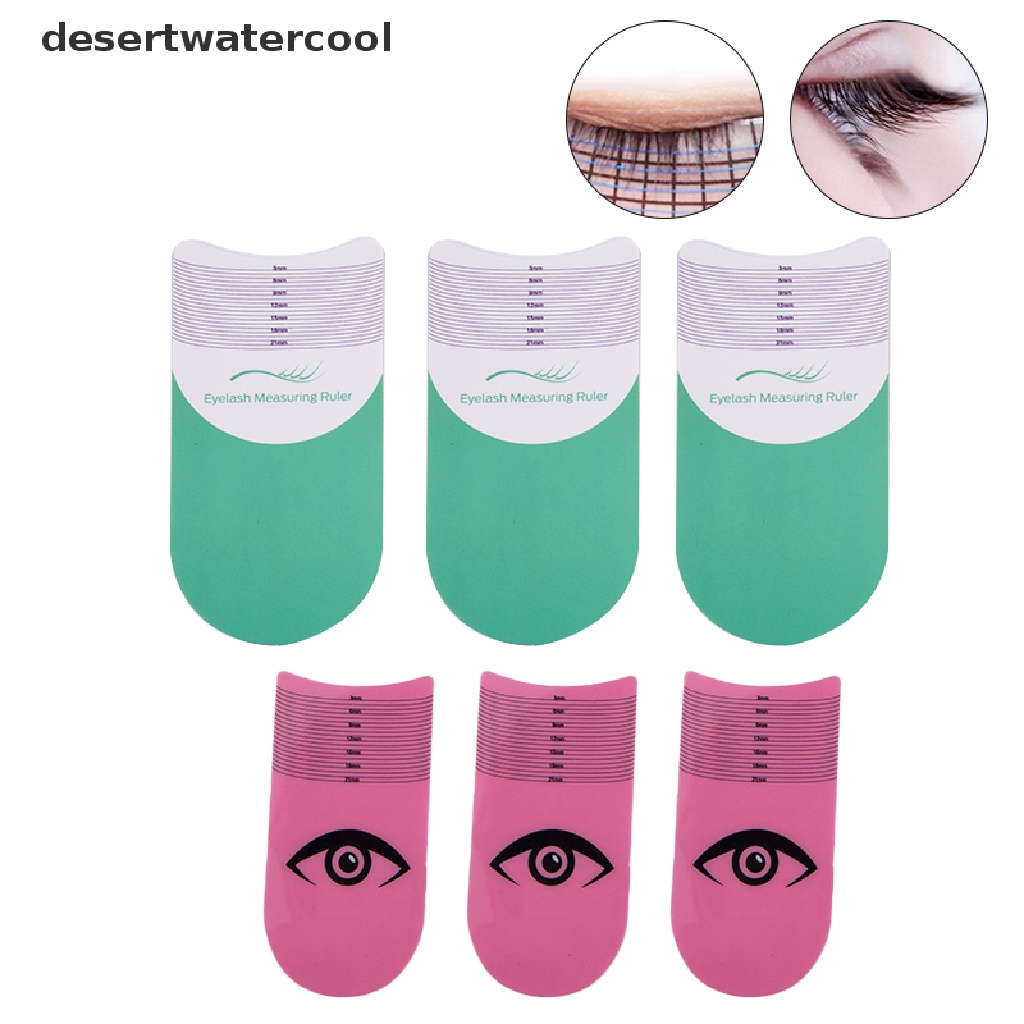 Deid 3Pcs / Set Penggaris Cetakan Alis / Bulu Mata Untuk Makeup / Kosmetik Wanita