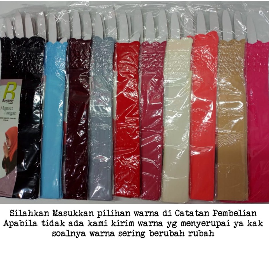 Sarung Lengan Kerut/Manset Kerut Import