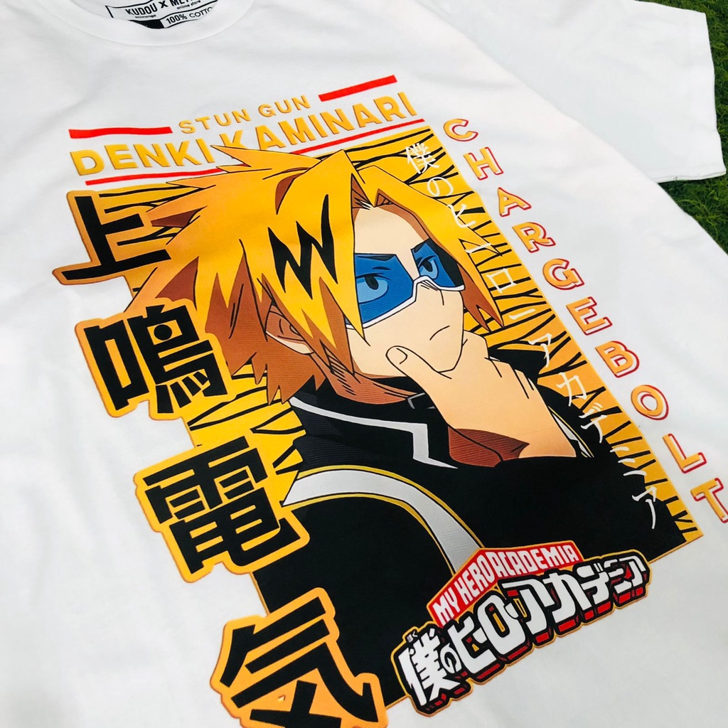 Tshirt Denki Kaminari My Hero Academia Premium Unisex BNHA Premium Unisex