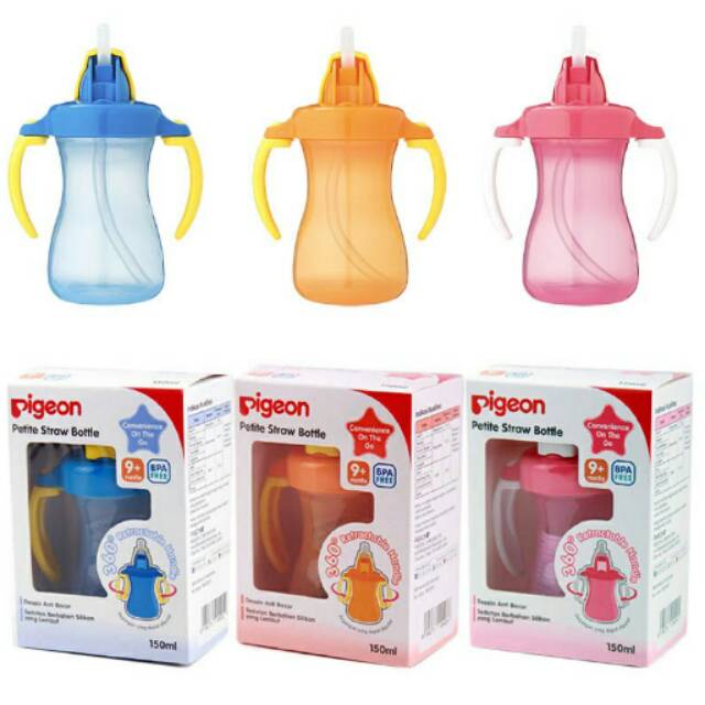 ♥BabyYank♥ PETITE STRAW BOTTLE PIGEON 150ML/BOTOL MINUM ANAK /BOTOL MINUM SEDOTAN