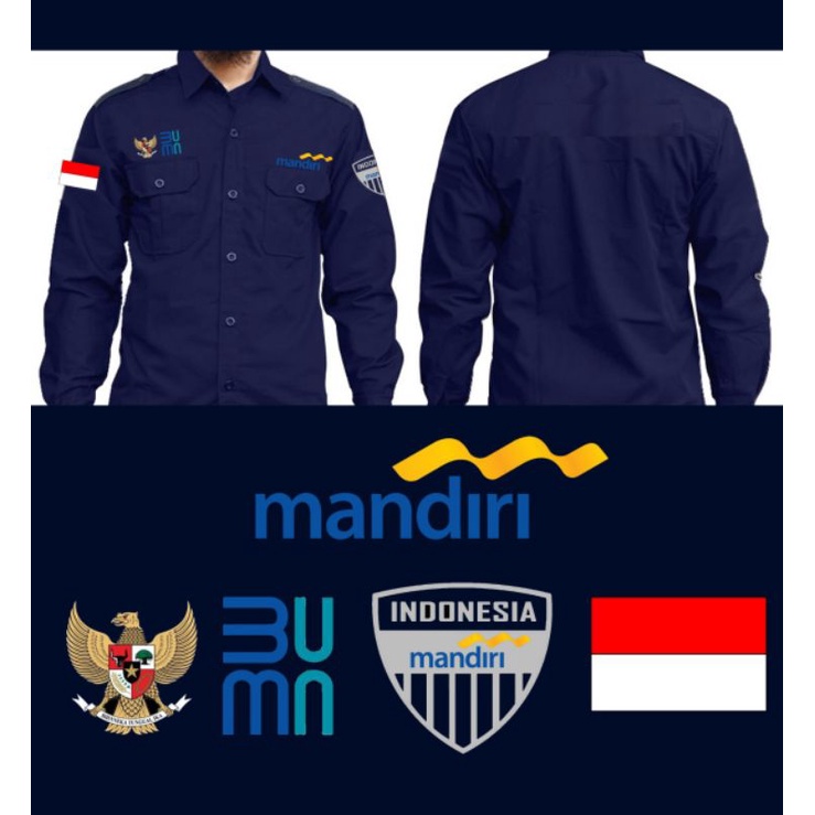 kemeja bank bri bni mandiri bca seragam bank bri bni bca mandiri