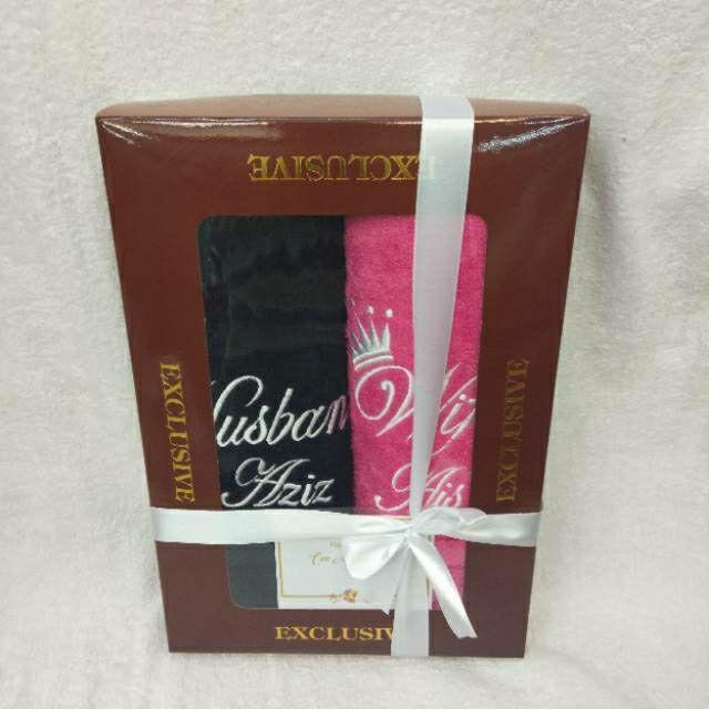 Promo Gift Box Couple 2pcs Handuk Dewasa
