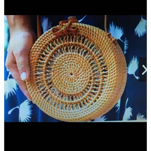 Tas rotan pape diameter 20cm