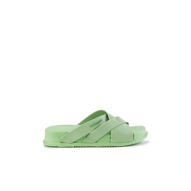 SANDAL SLIDE WANITA HUSH PUPPIES ORIGINAL CASUAL BRANDED GREEN HW29