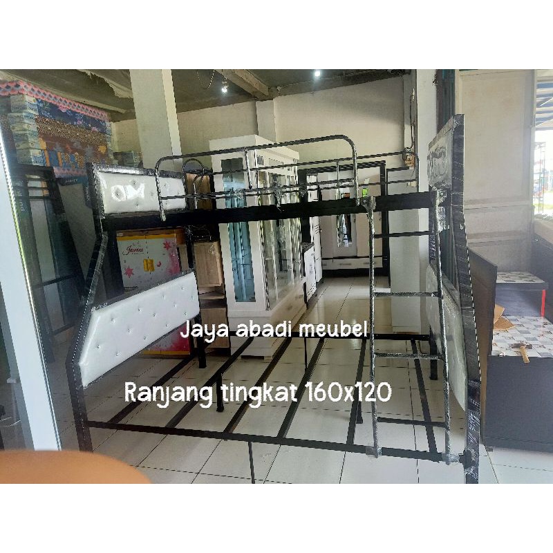 Ranjang tingkat besi 160x120x200 kokoh PO , khusus Jabodetabek
