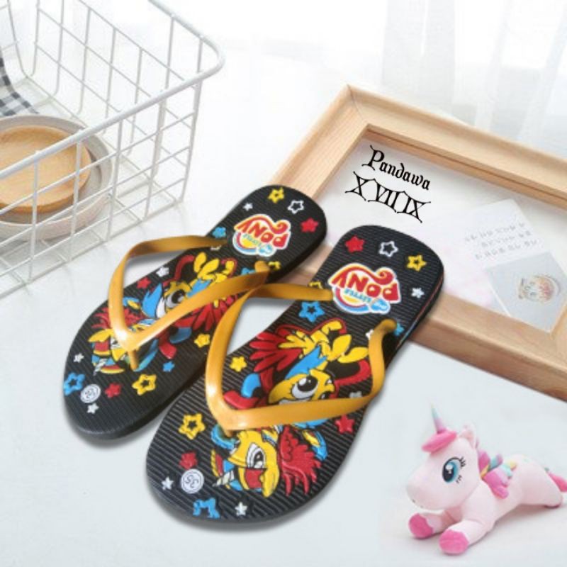 sandal jepit  anak kuda pony sandal anak wanita terbaru