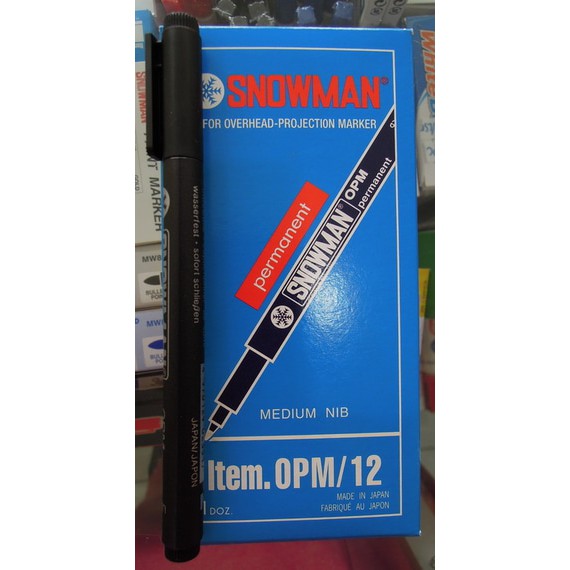 

Spidol OPM Snowman M Hitam