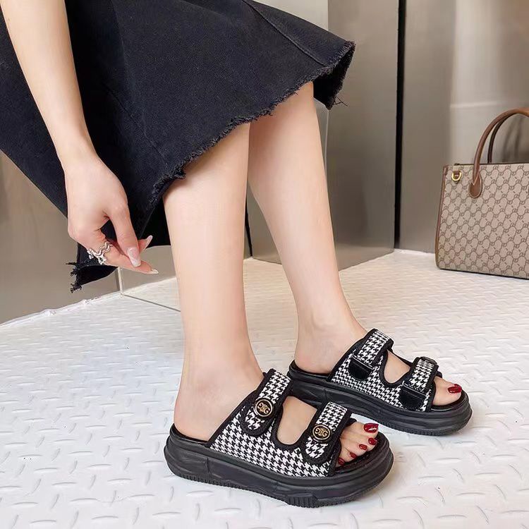 COD Termurah Wedges Sandal Gunung Sepatu Wanita Impor LFS-SW04 Free Kotak Sepatu