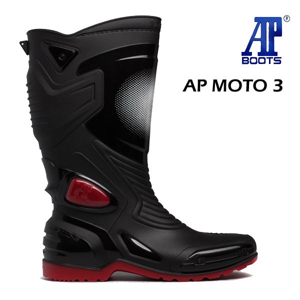 Ap Boots Art Moto 3 boots karet shoes biker motor safety anti banjir