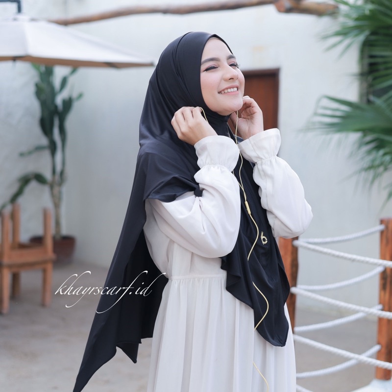 Khimar Azizah Jersey Premium Oleh oleh Umroh dan Haji